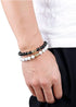 Mens Genuine Beaded  Black Lava Matte Stone  Bracelets Lava Rock Stone Beads Aromateraphy
